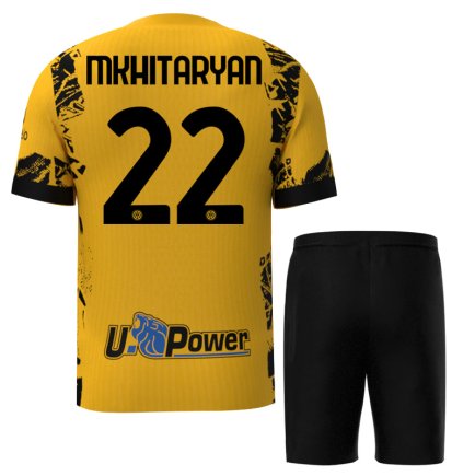 Футбольная форма Интер Милан Мхитарян 22 (Inter Milan Mkhitaryan 22) 2024-2025 игровая/повседневная 15235003 цвет: желтый