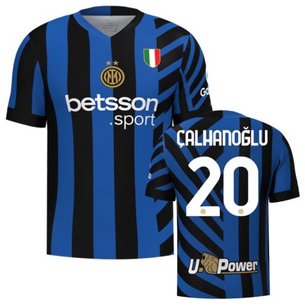 Футболка Інтер Мілан Чалханоглу 20 (Inter Milan Calhanoglu 20) 2024-2025 ігрова/повсякденна 15236104 колiр: синій