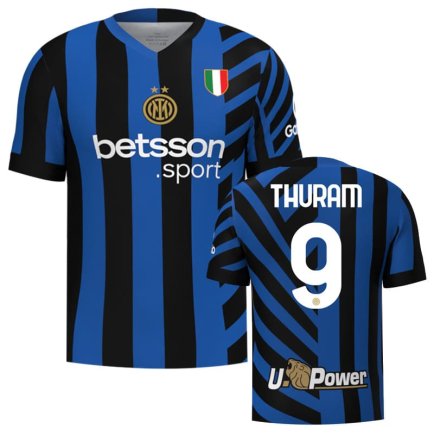 Футболка Интер Милан Тюрам 9 (Inter Milan Thuram 9) 2024-2025 игровая/повседневная 15236504 цвет: синий Футболка Интер Милан Тюрам 9 (Inter Milan Thuram 9) 2024-2025 игровая/повседневная 15236504 цвет: синий