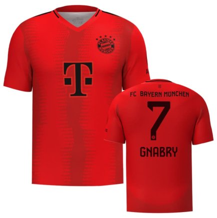 Новая Футболка Бавария Гнабри 7 (Bayern Munich Gnabry 7) 2024-2025 игровая/повседневная 15237302 цвет: красный
