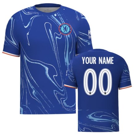 Футболка Chelsea (Челси) 2024-2025 игровая/повседневная 15237904 цвет: синий