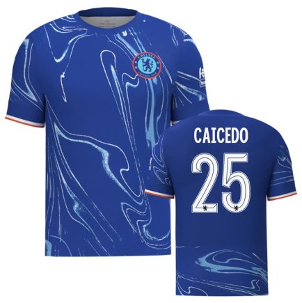 Футболка Челси Кайседо 25 (Chelsea Caicedo 25) 2024-2025 игровая/повседневная 15238704 цвет: синий