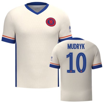 Футболка Челси Мудрик 10 (Chelsea Mudryk 10) 2024-2025 игровая/повседневная 15239110 цвет: белый