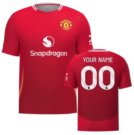 Футболка Manchester United (Манчестер Юнайтед) 2024-2025 игровая/повседневная 15249902 цвет: красный