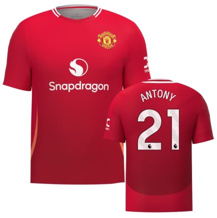 Футболка Манчестер Юнайтед Антони 21 (Manchester United Antony 21) 2024-2025 игровая/повседневная 15240402 цвет: красный