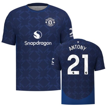 Футболка Манчестер Юнайтед Антоні 21 (Manchester United Antony 21) 2024-2025 ігрова/повсякденна 15241212 колiр: темно-синій