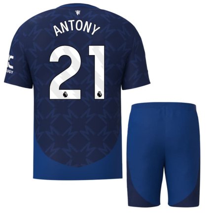 Футбольная форма Манчестер Юнайтед Антони 21 (Manchester United Antony 21) 2024-2025 игровая/повседневная 15241312 цвет: темно-синий