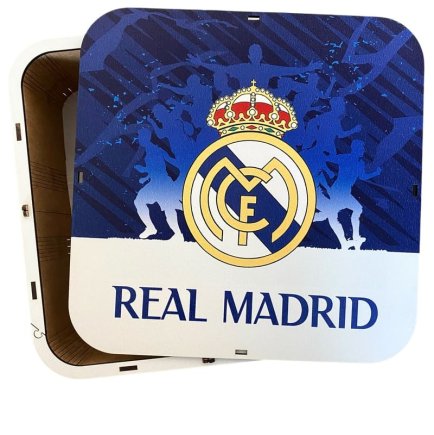 Коробка з дерева ХДФ Реал Мадрид (Real Madrid) самозбірна з кришкою розмір: 25х25х10 см 10100518