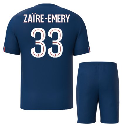 Новая Футбольная форма ПСЖ Заир-Эмери 33 (PSG Zaïre-Emery 33) 2025-2026 игровая/повседневная 15243012 цвет: темно-синий