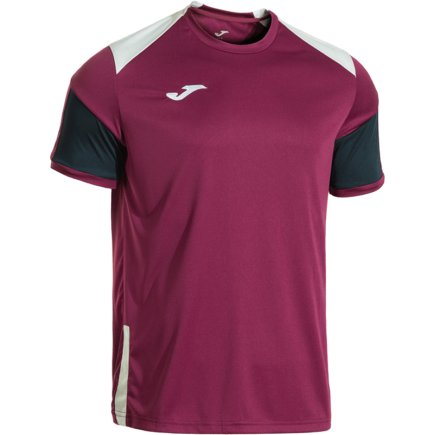 Футболка игровая Joma DANUBIO 104209.632 цвет: бордовый/белый