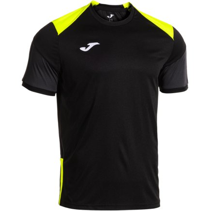 Футболка игровая Joma DANUBIO 104209.121 цвет: черный/желтый