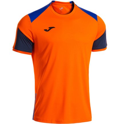 Футболка ігрова Joma DANUBIO 104209.883 колір: помаранчевий/синій