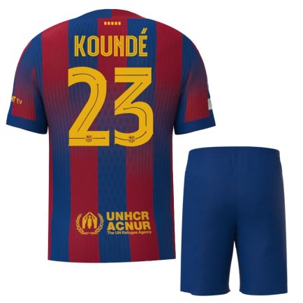 Новая Футбольная форма Барселона Кунде 23 (Barcelona Kounde 23) 2025-2026 игровая/повседневная 15246212 цвет: темно-синий
