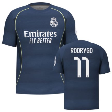 Новая Футболка Реал Мадрид Родриго 11 (Real Madrid Rodrygo 11) 2025-2026 игровая/повседневная 15248704 цвет: синий