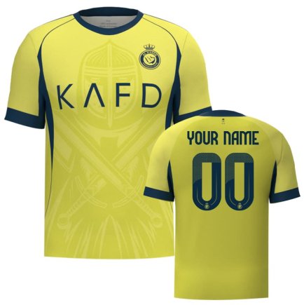 Новая Футболка Al Nassr (Аль-Наср) 2025-2026 игровая/повседневная 15249303 цвет: желтый