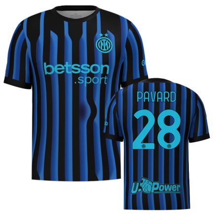 Нова Футболка Інтер Мілан Павар 28 (Inter Milan Pavard 28) 2025-2026 ігрова/повсякденна 16251404 колiр: синій