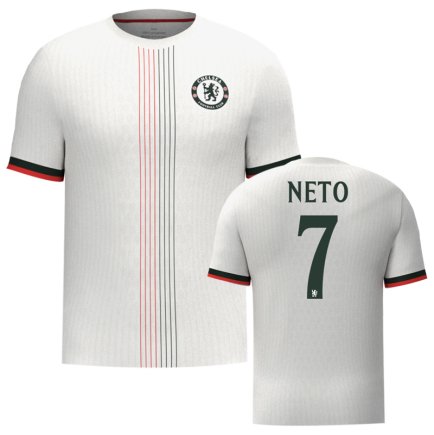 Нова Футболка Челсі Нето 7 (Chelsea Neto 7) 2025-2026 ігрова/повсякденна 16254010 колiр: білий