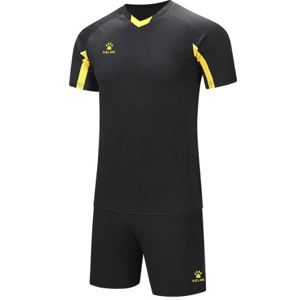 Комплект футбольной формы Kelme LEON 7351ZB1129.9005 цвет: черный/желтый