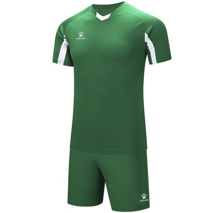 Комплект футбольной формы Kelme LEON детский 7351ZB3130.9311 цвет: зеленый/белый 