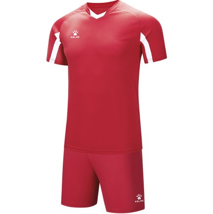 Комплект футбольной формы Kelme LEON 7351ZB3130.9610 детский цвет: красный/белый 