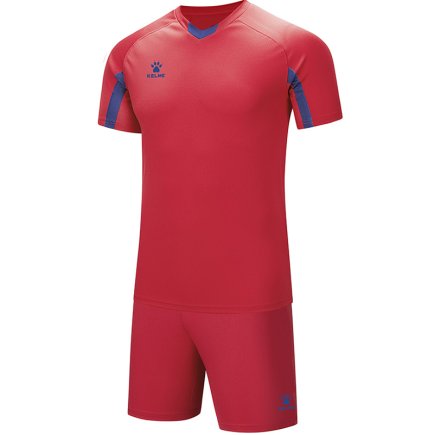 Комплект футбольной формы Kelme LEON 7351ZB3130.9615 детский цвет: красны/темно-синий 
