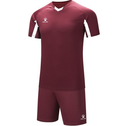 Комплект футбольной формы Kelme LEON 7351ZB3130.9691 детский цвет: бордовый/белый 