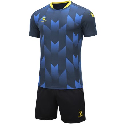 Комплект футбольної форми Kelme BURGOS 8251ZB1003.9416 колір: темно-синій/чорний