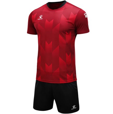 Комплект футбольної форми Kelme BURGOS 8251ZB1003.9603 колір: червоний/чорний