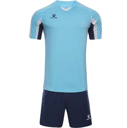 Комплект футбольной формы Kelme PORTO детский 8251ZB3002.9405 цвет: голубой/темно-синий