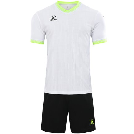 Комплект футбольної форми Kelme IBIZA 8351ZB1082.9100 колір: білий/чорний