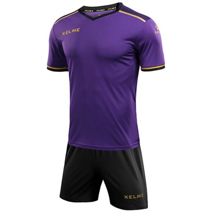 Комплект футбольной формы Kelme SEGOVIA детский 8351ZB3158.9510 цвет: фиолетовый/черный 
