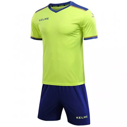 Комплект футбольной формы Kelme SEGOVIA детский 8351ZB3158.9918 цвет: желтый/темно-синий 