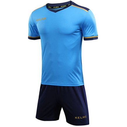 Комплект футбольной формы Kelme SEGOVIA детский 8351ZB3158.9996 цвет: голубой/темно-синий