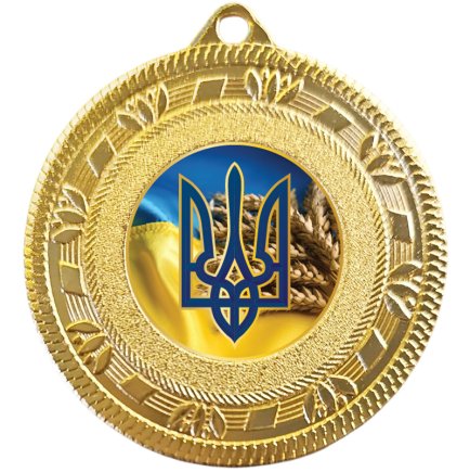 Медаль 50 мм золото з жетоном