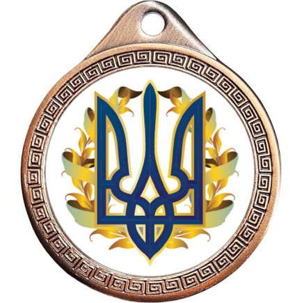 Медаль 32 мм бронза з жетоном