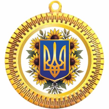 Медаль 35 мм 3276-1 золото с жетоном