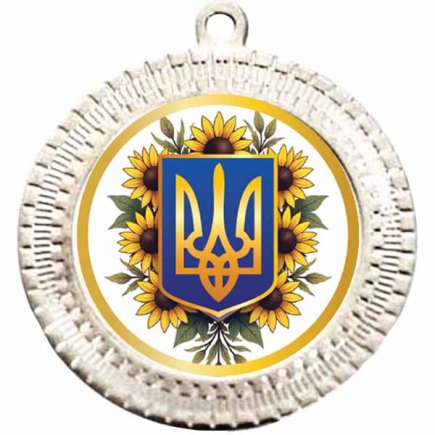 Медаль 35 мм 3276-2 серебро c жетоном