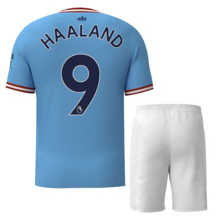 Футбольная форма Манчестер Сити Холанд 9 (Manchester City Haaland 9) 2022-2023 игровая/повседневная 11223311 цвет: голубой