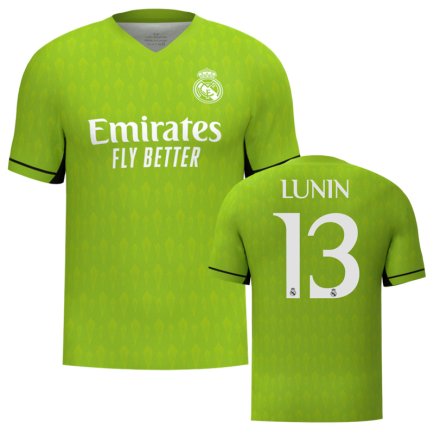 Воротарська футболка Реал Мадрид Лунін 13 (Real Madrid Lunin 13) 2023-2024 ігрова/повсякденна 14223607 колір: зелений