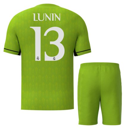 Вратарская футбольная форма Реал Мадрид Лунин 13 (Real Madrid Lunin 13) 2023-2024 игровая/повседневная 14223707 цвет: зеленый
