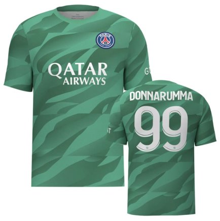 Новая Вратарская футболка ПСЖ Доннарумма 99 (PSG Donnarumma 99) 2023-2024 игровая/повседневная 14222407 цвет: зеленый
