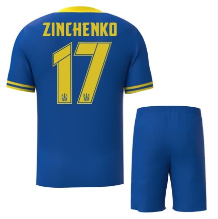Футбольная форма Украина Зинченко 17 (Zinchenko 17 Ukraine) 2023-2024 игровая/повседневная 13222704 цвет: синий