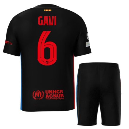 Футбольная форма Барселона Гави 6 (Barcelona Gavi 6) 2024-2025 игровая/повседневная 15220501 цвет: черный