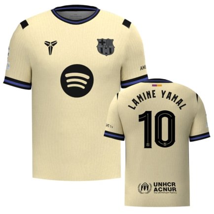 Новая Футболка Барселона Ямал 10 (Barcelona Yamal 10) 2025-2026 игровая/повседневная 16255003 цвет: желтый