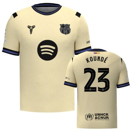 Нова Футболка Барселона Кунде 23 (Barcelona Kounde 23) 2025-2026 ігрова/повсякденна 16255603 колiр: жовтий