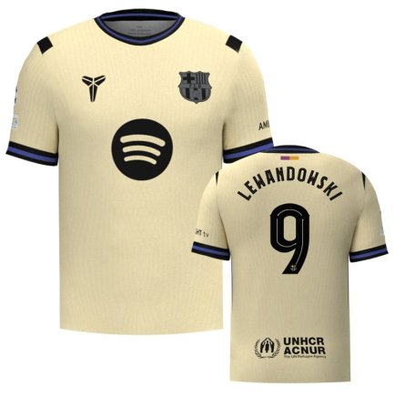 Нова Футболка Барселона Левандовскі 9 (Barcelona Lewandowski 9) 2025-2026 ігрова/повсякденна 16256203 колiр: жовтий