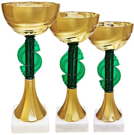 Комплект кубков Высота: 21,5 см, 20,5 см, 19 см Комплект кубков Высота: 21,5 см, 20,5 см, 19 см