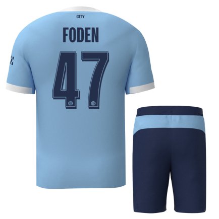 Новая Футбольная форма Манчестер Сити Фоден 47 (Manchester City Foden 47) 2025-2026 игровая/повседневная 16257511 цвет: голубой