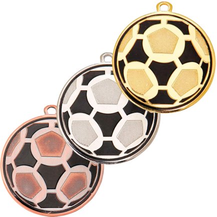 Комплект медалей 50 мм Футбол (без стрічок)