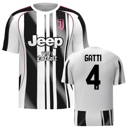 Новая Футболка Ювентус Гатти 4 (Juventus Gatti 4) 2025-2026 игровая/повседневная 16258810 цвет: белый